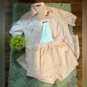 Conjunto overside rosado